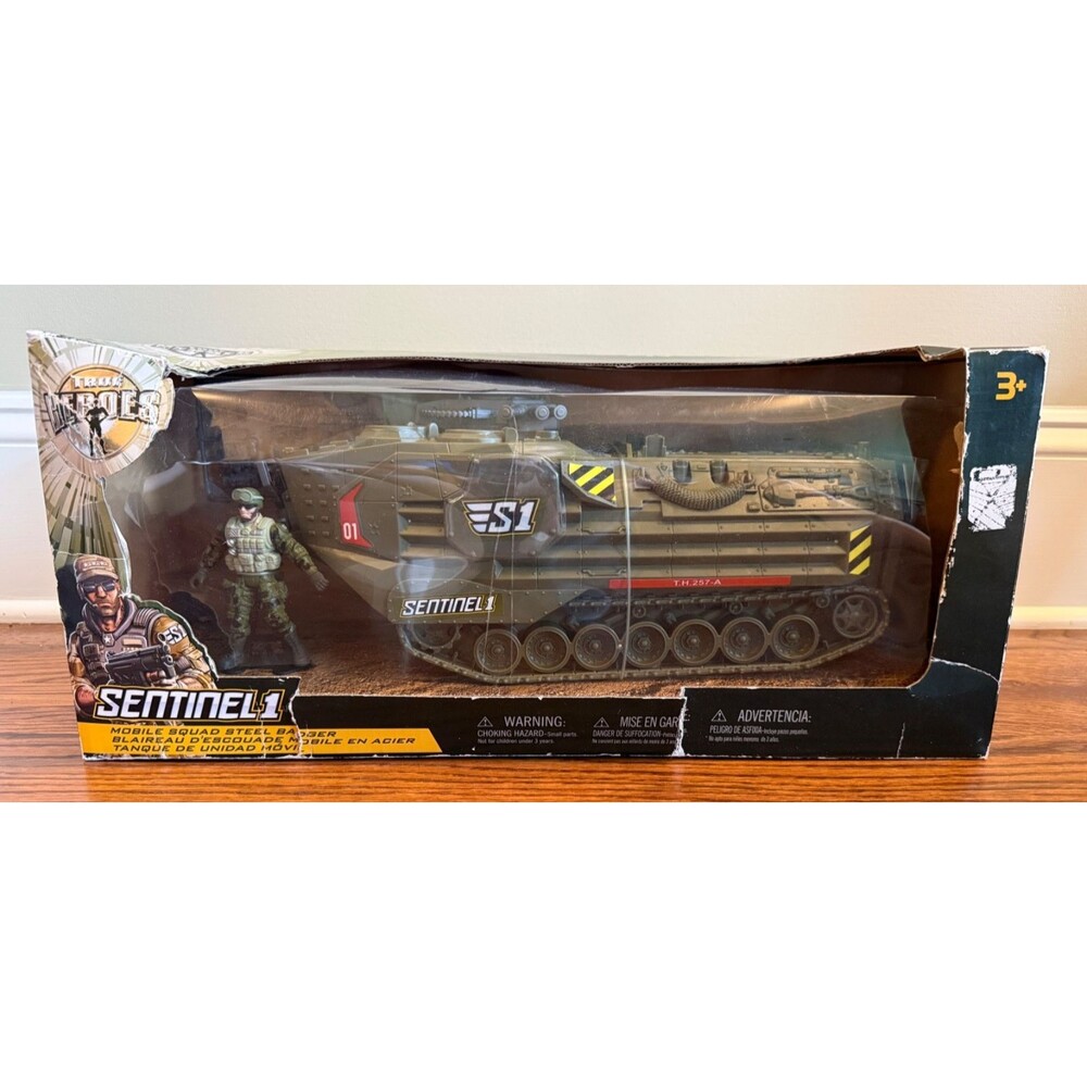 NEW Toys R Us True Heroes Sentinel 1 Mobile Squad Steel Badger Vehicle Figure